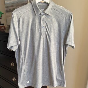 UNTUCKit Men's Light Gray Polo Shirt size medium